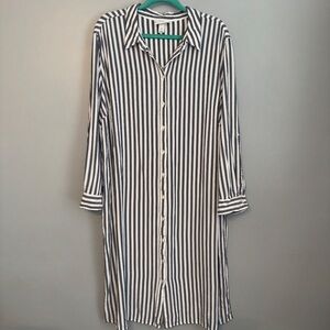 Ava & Viv Striped Dress - Black and White